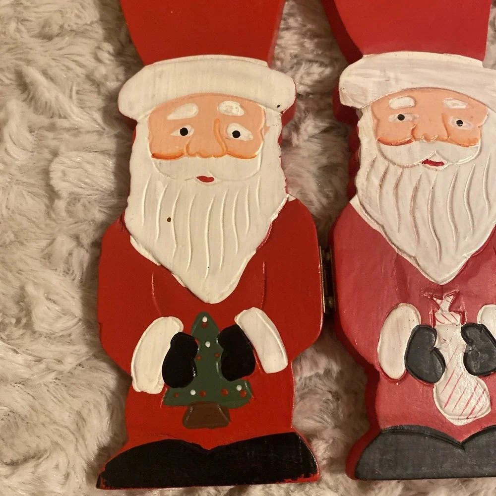 World Bazaar Folded Hinged Santas
